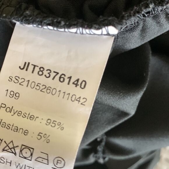 Shein Black Ruched High-Waisted Stretch Leggings Women Size M EU 38 US 6 Polyest - Picture 3 of 12